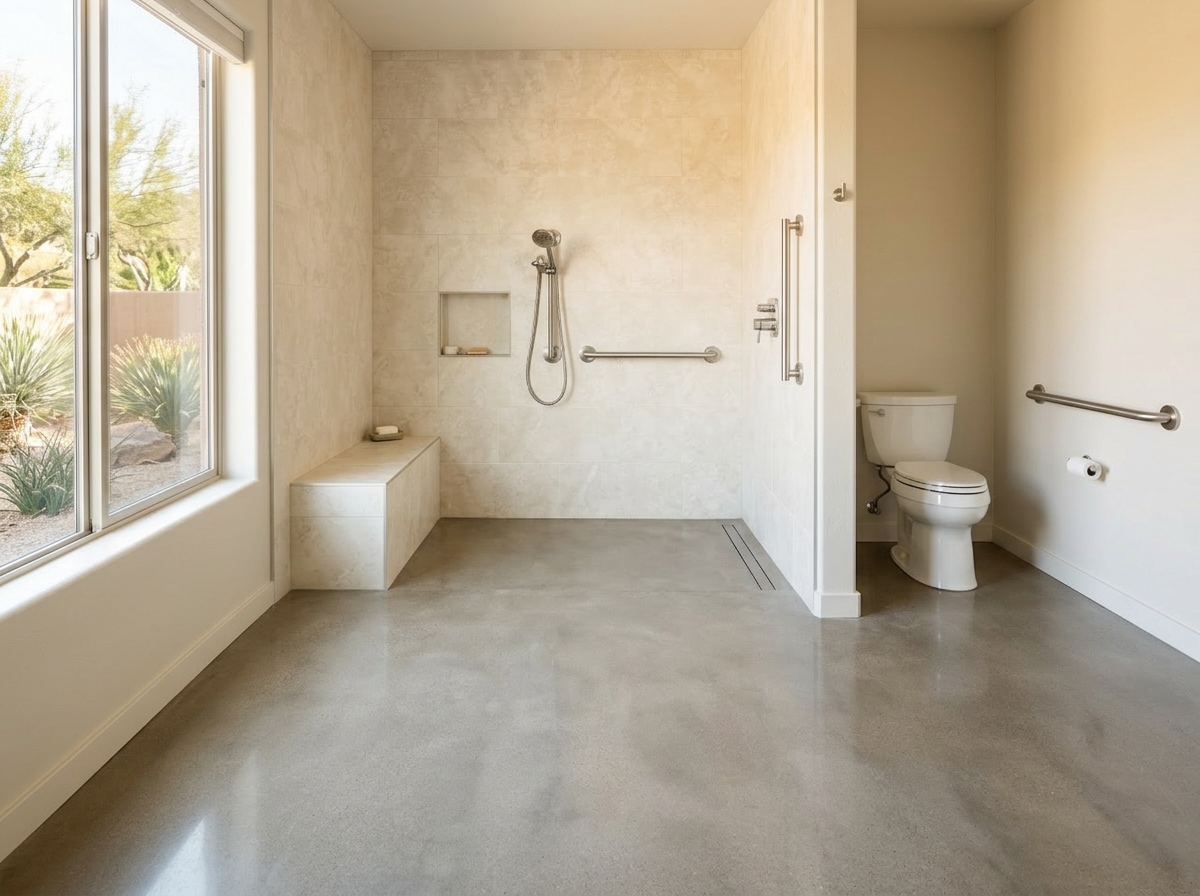 Accessible bathroom remodel in Phoenix, AZ